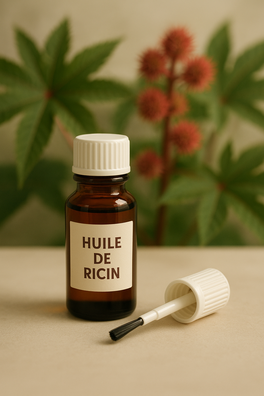 Huile de ricin bio (avec pinceau)